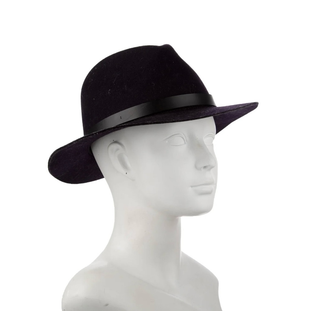 RAG & BONE HAT: Deep purple wool hat - Picture 4 of 7